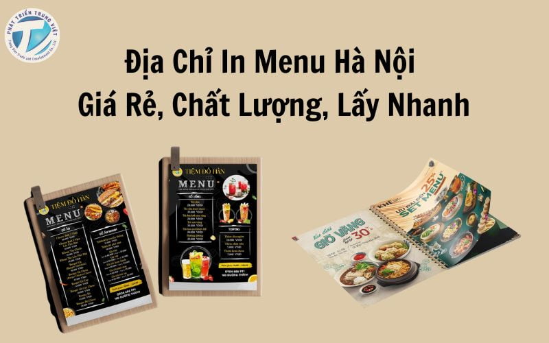 Địa Chỉ In Menu Hà Nội Giá Rẻ, Chất Lượng, Lấy Nhanh